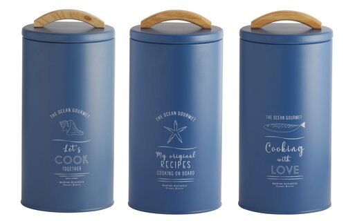 Menorca Opbergset Blauw - L - 3 tuks