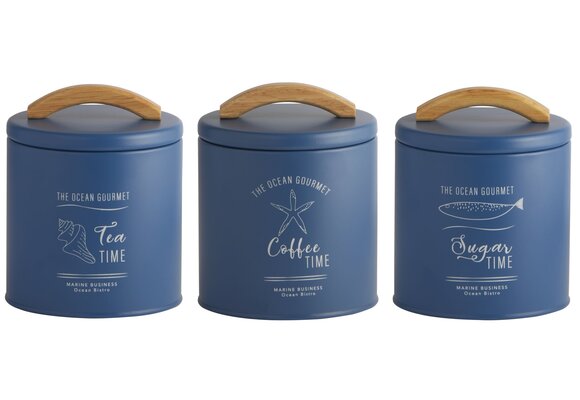 Menorca Opbergset Blauw - S - 3 stuks