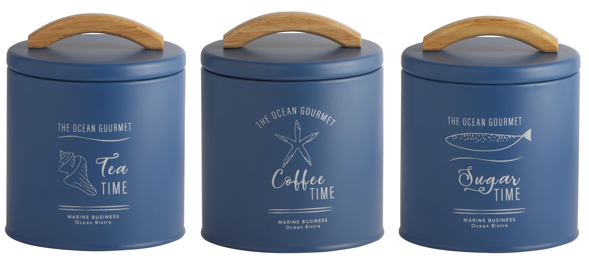 Menorca Opbergset Blauw - S - 3 stuks