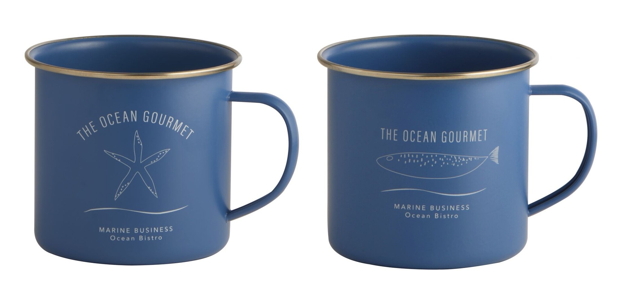 Menorca Mokken Set Blauw - 2 stuks