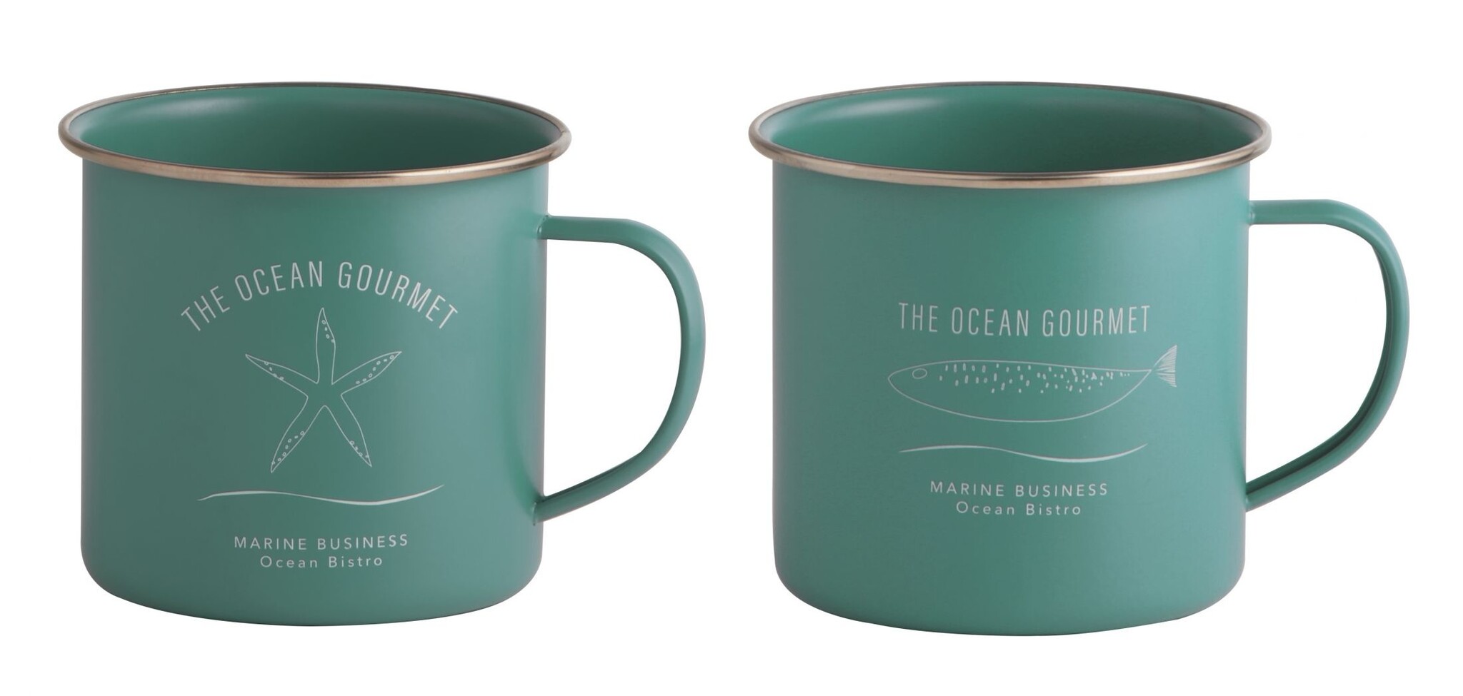 Menorca Mokken Set Turquoise - 2 stuks