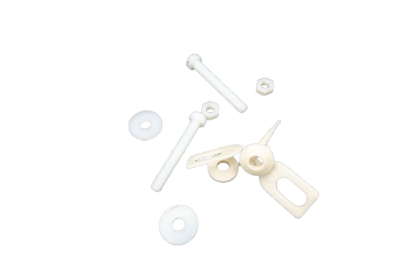 Montagebout en moer kunststof bril