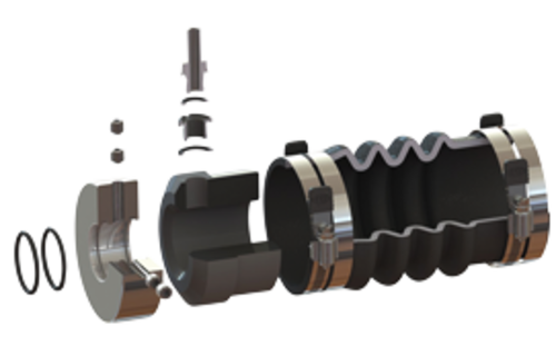 PSS Nitriel O-ringen & RVS inbusbouten-kit voor schroefas,