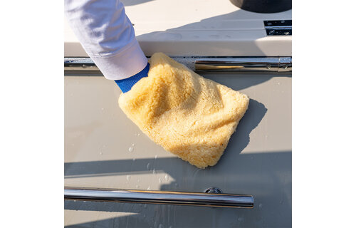 Deckmate Synthetische lamswol washandschoen