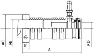 Allpa Vervangings keerringset Ø25mm (set van 2 + tube vet)
