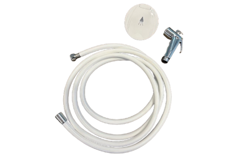 Allpa Handdouche met Inbouwkastje – Wit | 2,5m Slang