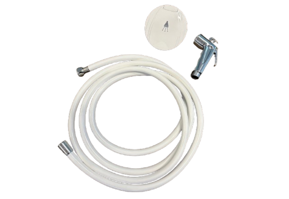 Allpa Handdouche met Inbouwkastje – Wit | 2,5m Slang