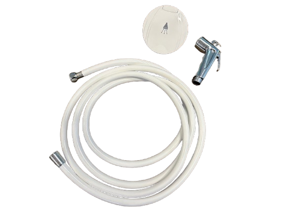 Allpa Handdouche met Inbouwkastje – Wit | 2,5m Slang