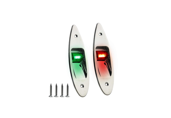 TM LED Rompbevestiging Navigatielamp RVS - Set