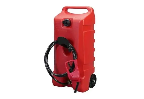 Mobiele Brandstoftank 57 Liter met Wielen – Inclusief Slang en Vulpistool