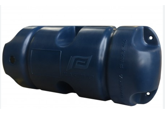 Steigerbumper halfrond Ø18 x 40 cm blauw