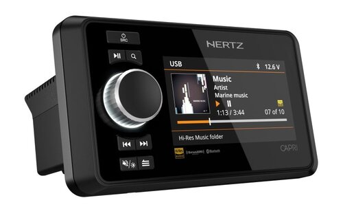 Hertz CAPRI H100 - FM/USB/BT/NMEA2000 4x70 Watt, 4 zones