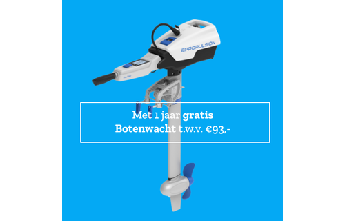 ePropulsion Spirit 1.0 Plus (Extra kortstaart-tiller)