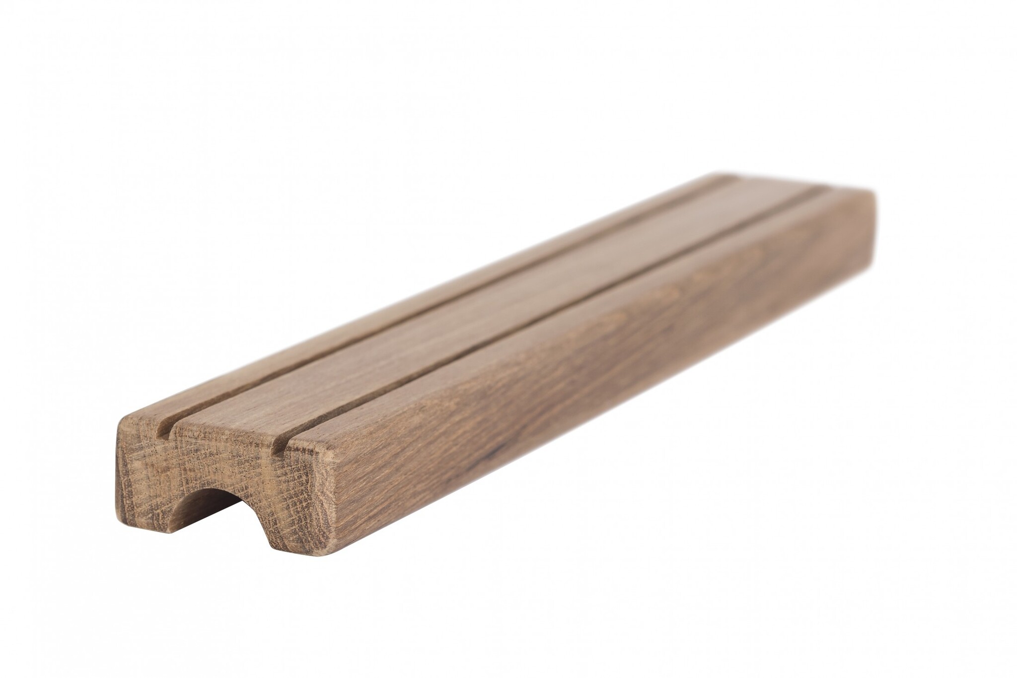 Teak trede voor zwemtrap