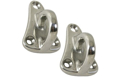 2 stuks RVS Fenderhaak met oog