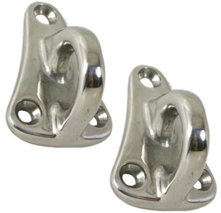 2 stuks RVS Fenderhaak met oog