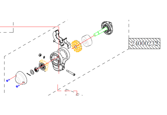 Reparatiesetje handgreep Osapian 55lbs