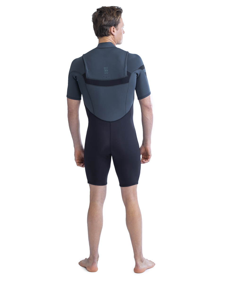 Jobe Perth Shorty 3/2mm Borstrits Wetsuit | Heren | Grijs - Maat L (25% korting)
