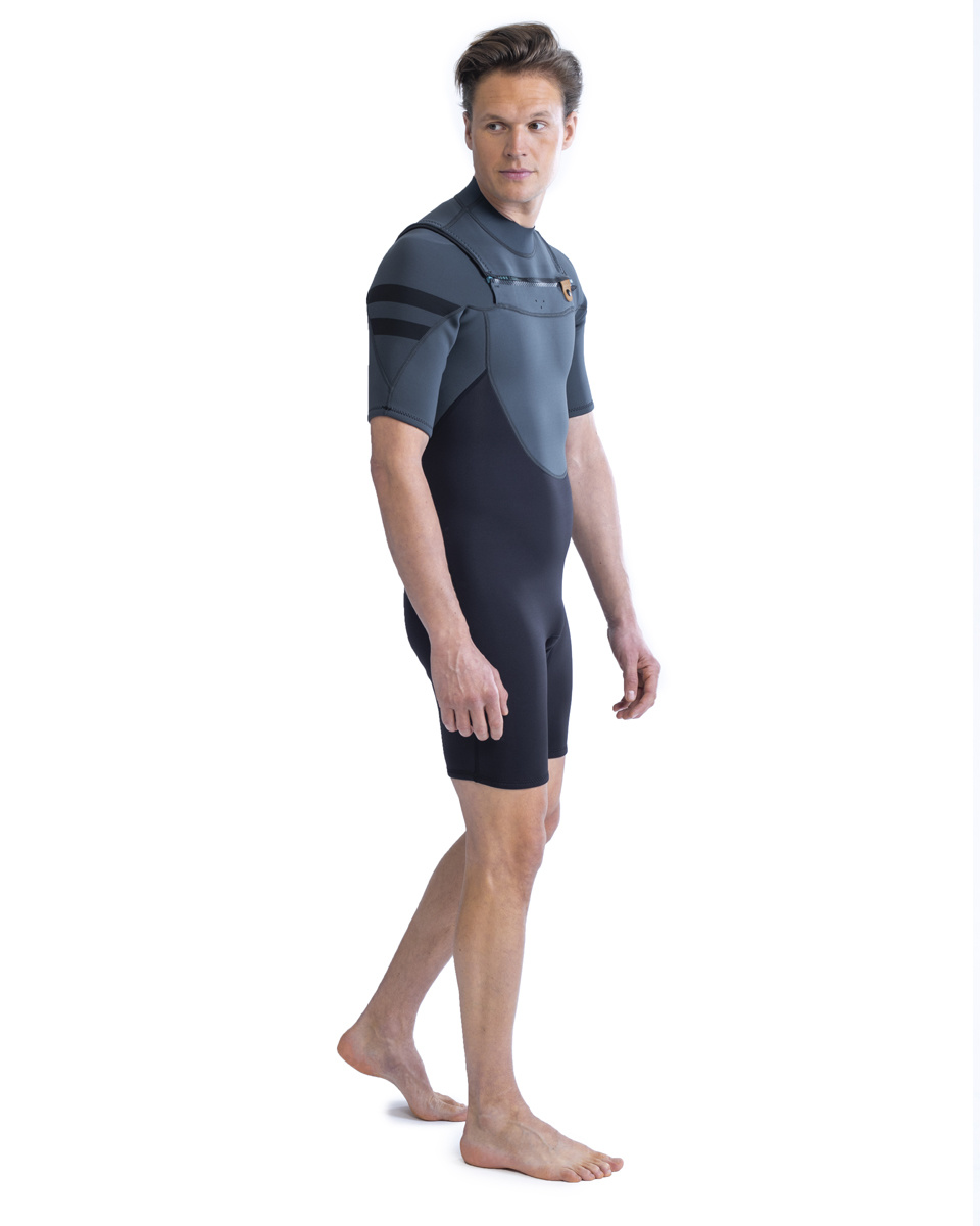 Jobe Perth Shorty 3/2mm Borstrits Wetsuit | Heren | Grijs - Maat L (25% korting)