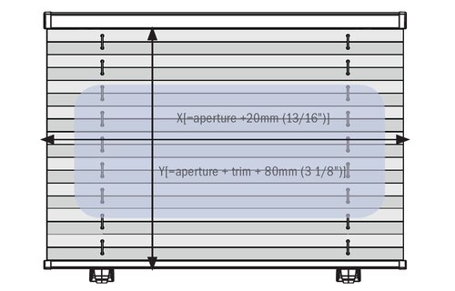 Dometic Oceanair Skysol Motion geplisseerd gordijn wit