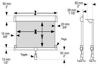 Dometic Oceanair Hatchshade rolgordijn wit