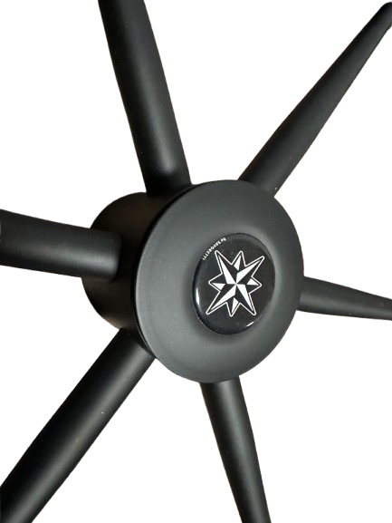 Stuurwiel carbon look zwarte spaak