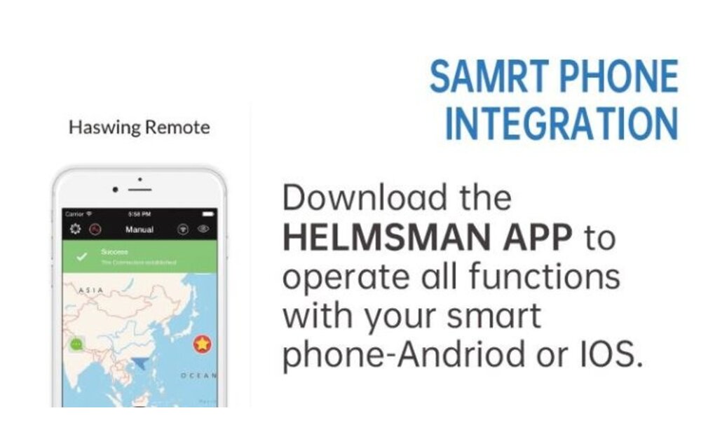 Elektrische trolling motor Cayman B / 55 Lbs GPS zwart