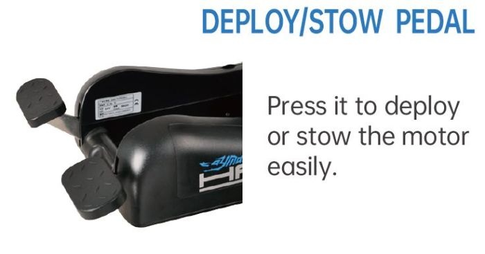 Elektrische trolling motor Cayman B / 55 Lbs GPS zwart