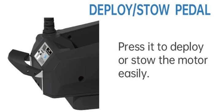 Elektrische trolling motor Cayman B / 80 Lbs GPS zwart