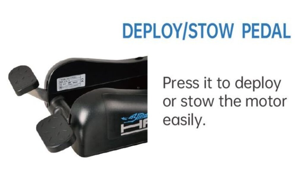 Elektrische trolling motor Cayman B / 80 Lbs zwart