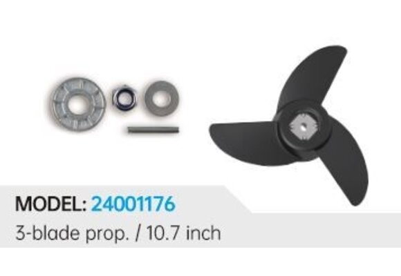 Propeller 3-blads Ø10.7 inch voor Protruar 5.0