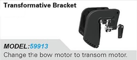 Set steunen voor ombouwen boegmotor naar spiegelmotor