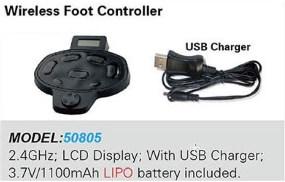 Voetbediening draadloos Cayman B GPS