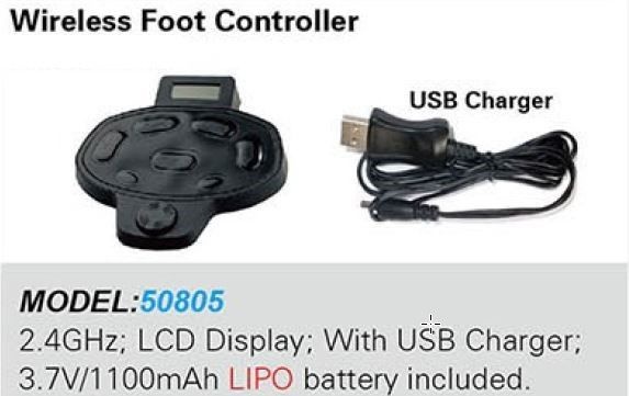 Voetbediening draadloos Cayman B GPS