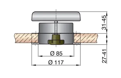 Vetus RVS Dekventilator Paddestoel
