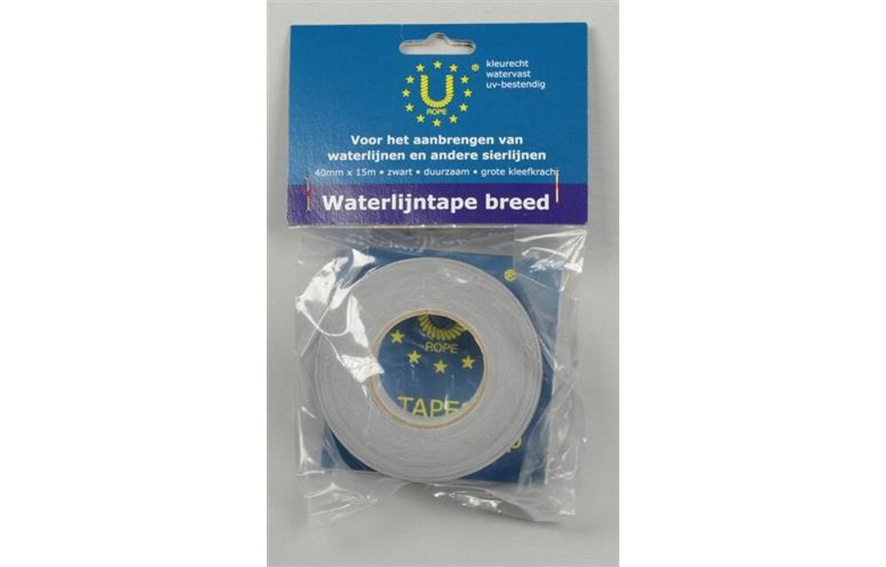 Waterlijntape 40 mm x 15 m zwart