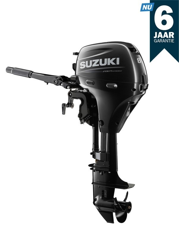 Suzuki buitenboordmotor 8 pk – DF8A -Langstaart – Zwart