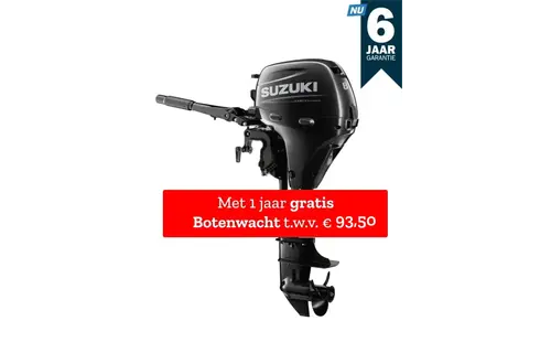 Suzuki buitenboordmotor 8 pk – DF8A -Langstaart – Zwart