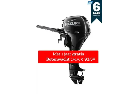 Suzuki buitenboordmotor 8 pk – DF8A -Langstaart – Zwart