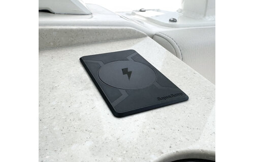 AquaAmp 215 Rectangular pad surface mount, 15W Qi2, standaard magneet