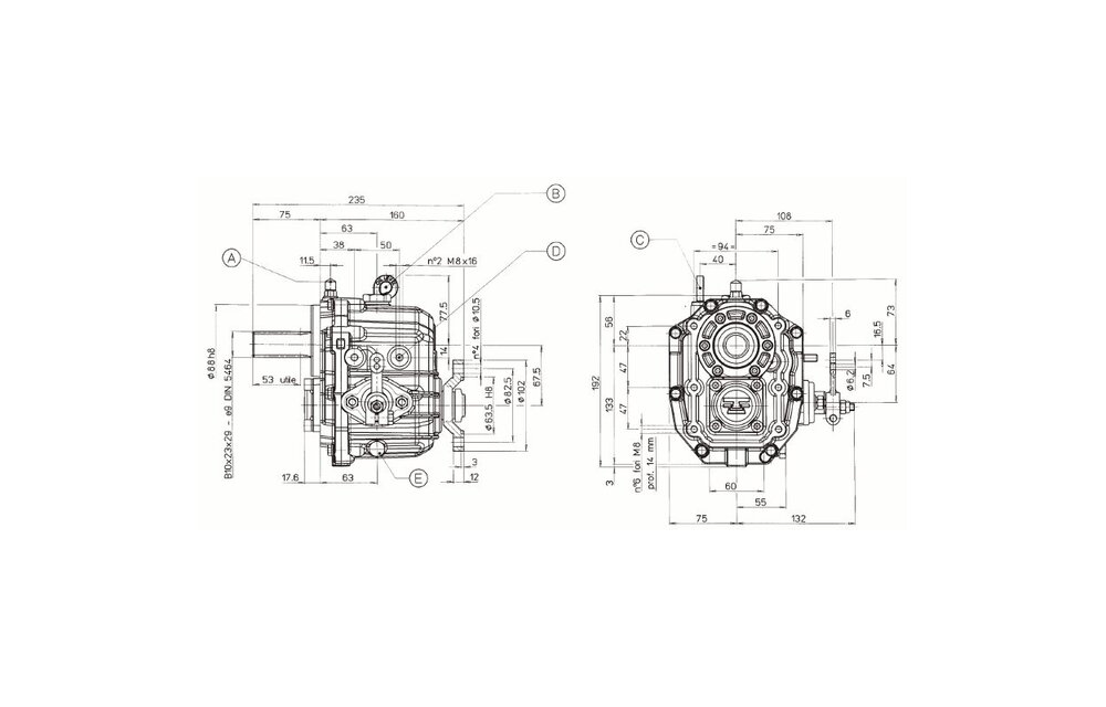 Technodrive TMC 40P Keerkoppeling