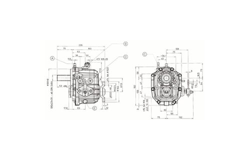 Technodrive TMC 40P Keerkoppeling