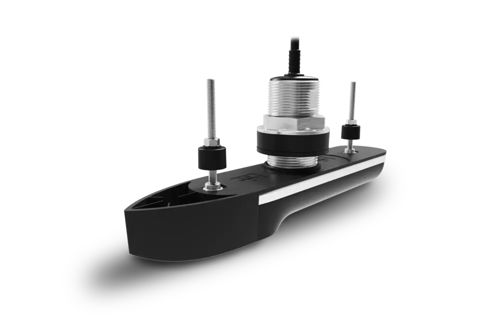 Raymarine RVM-400 RealVision 3D RVS Thru Hull Transducer 0°/ <6°, Directe aansluiting op AXIOM2 PRO-RVM en RVM1600, kabellengte 8mtr Pakket bestaande uit RVM412 RealVision 3D RVS thru-hull tranducers (stuur-en bakboord), (>6°/ <18°), 2x 2mtr, Y-kabel en 8