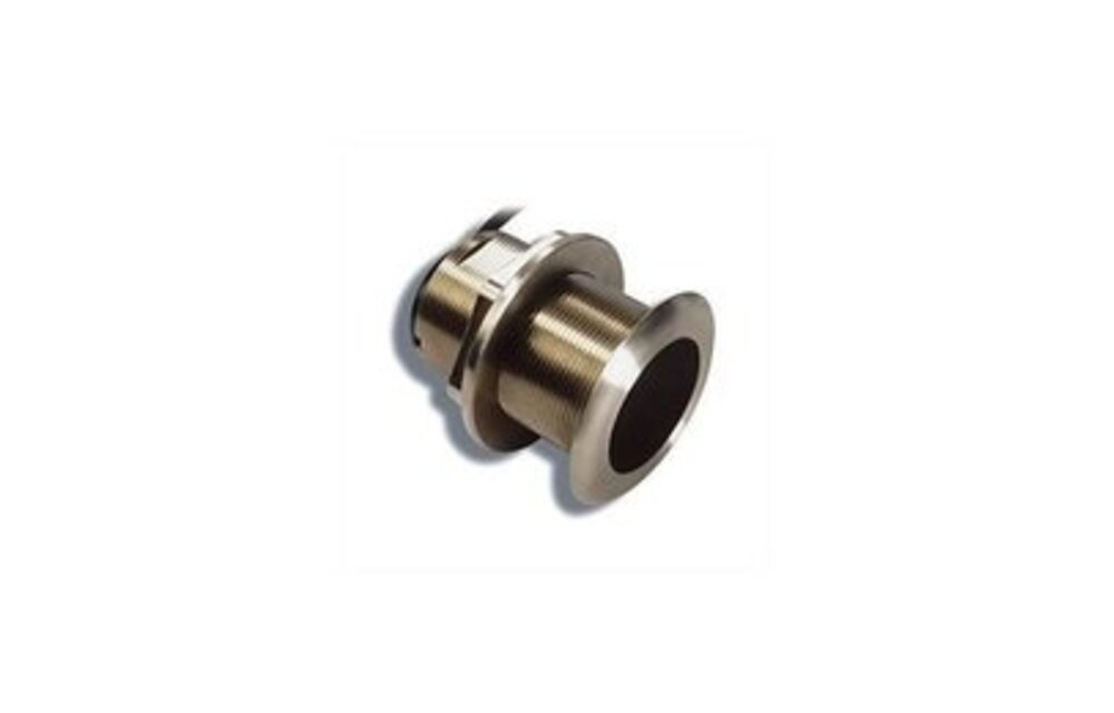 Raymarine B60 Bronzen Low Profile ThruHull diepte transducer, 8-15° hoek. 600W, incl. 9mtr kabel