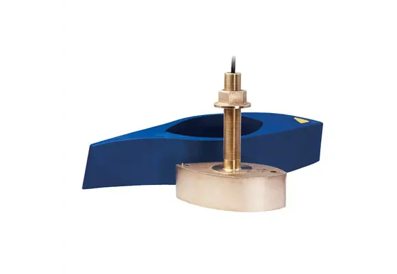 Raymarine B260 Bronzen ThruHull diepte/temp transducer. 1000W, 9mtr kabel en fairing.