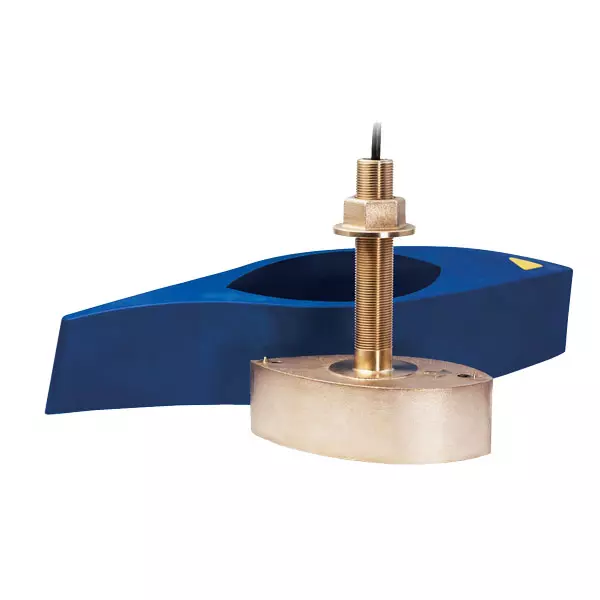 Raymarine B260 Bronzen ThruHull diepte/temp transducer. 1000W, 9mtr kabel en fairing. DSM3x/CP3xx ( 8 pins) AXIOM Pro-RVX, RVX1000, CP470 & CP570 600W/1KW/2KW/3KW Transducers - Geen adapterkabels nodig - Zie ook CP470 sectie.