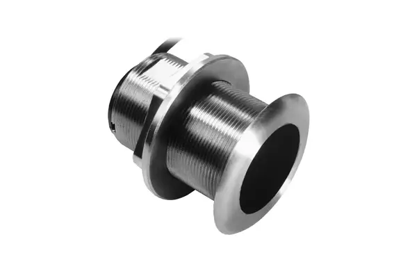 Raymarine SS60 0º RVS ThruHull diepte/temp transducer 600W, 9mtr kabel. (CP370) (8pins)