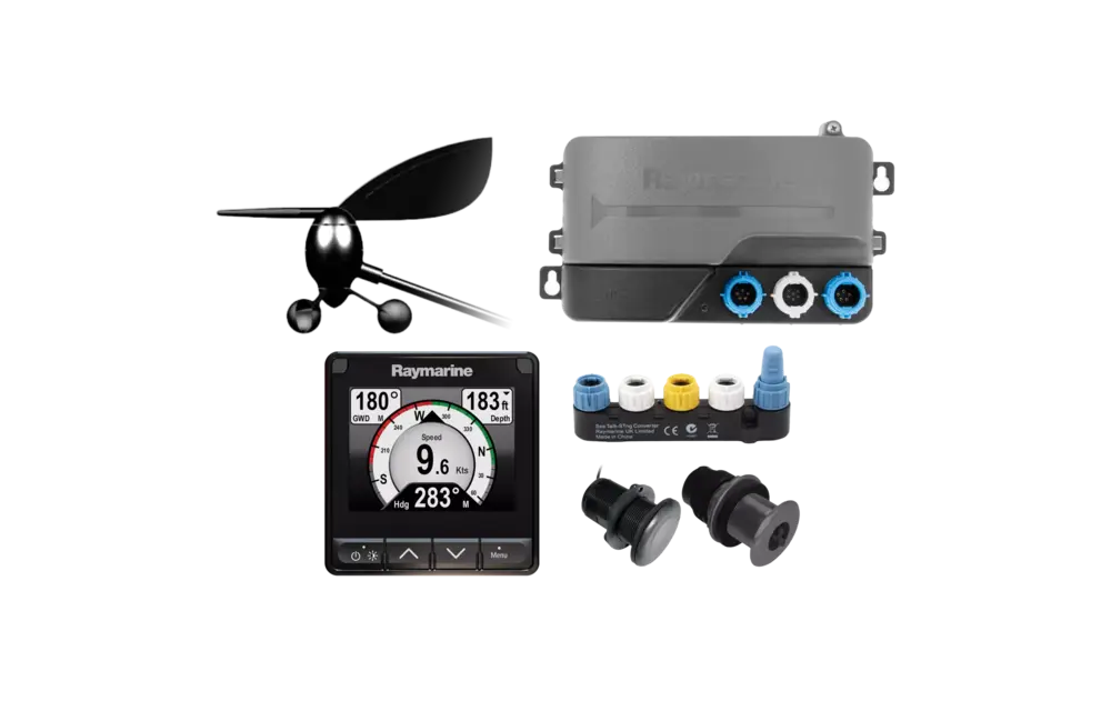 Raymarine i70s Systeempakket: i70s instr.,E22078 wind en A22154 diepte/log,iTC-5,3m backbone,5-weg connector,2 terminators en voedingskabel