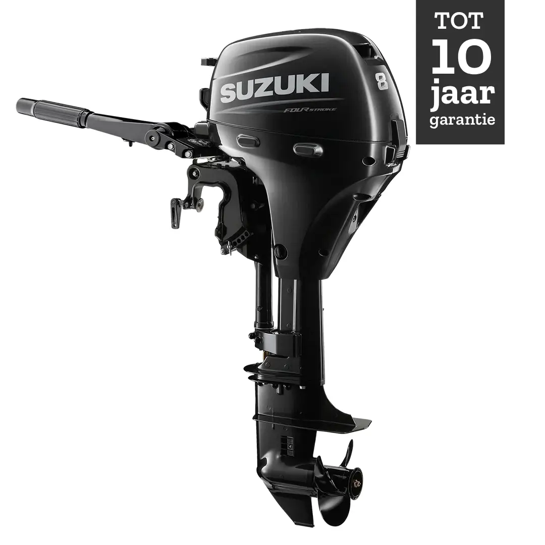Suzuki buitenboordmotor 8 pk – DF8A -Langstaart – Zwart