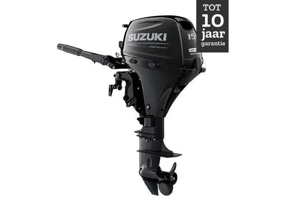 Suzuki buitenboordmotor 15 pk – DF15A - Langstaart – Zwart